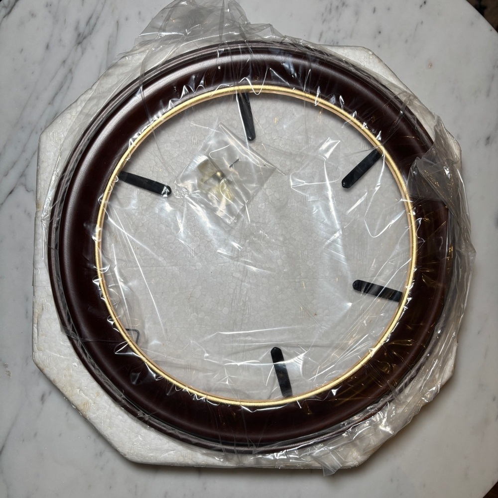 8.5” Decorative Plate Frame Brown Gold Wall Display Holder Home Décor